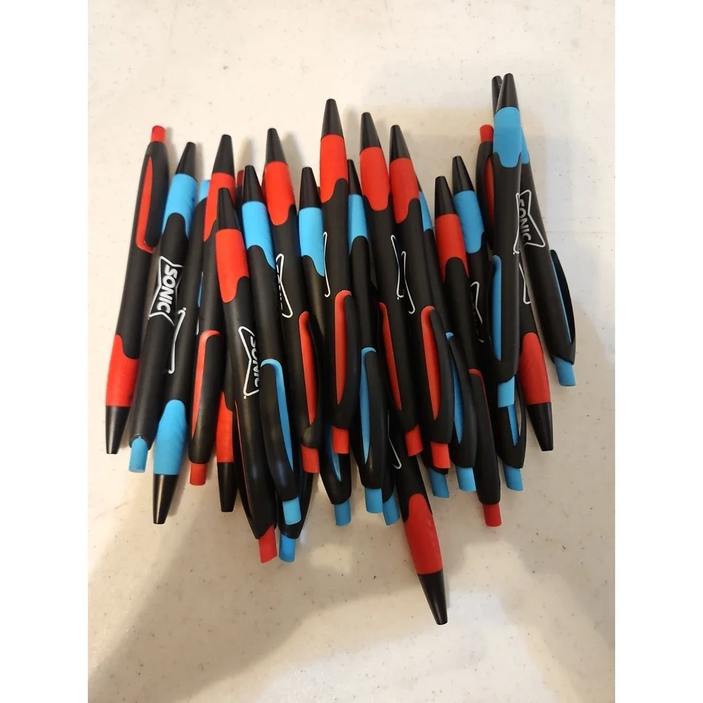 Ink Pens Lot Of 50 Retractable Click Pens Black/red Black/blue Black Ink New‎